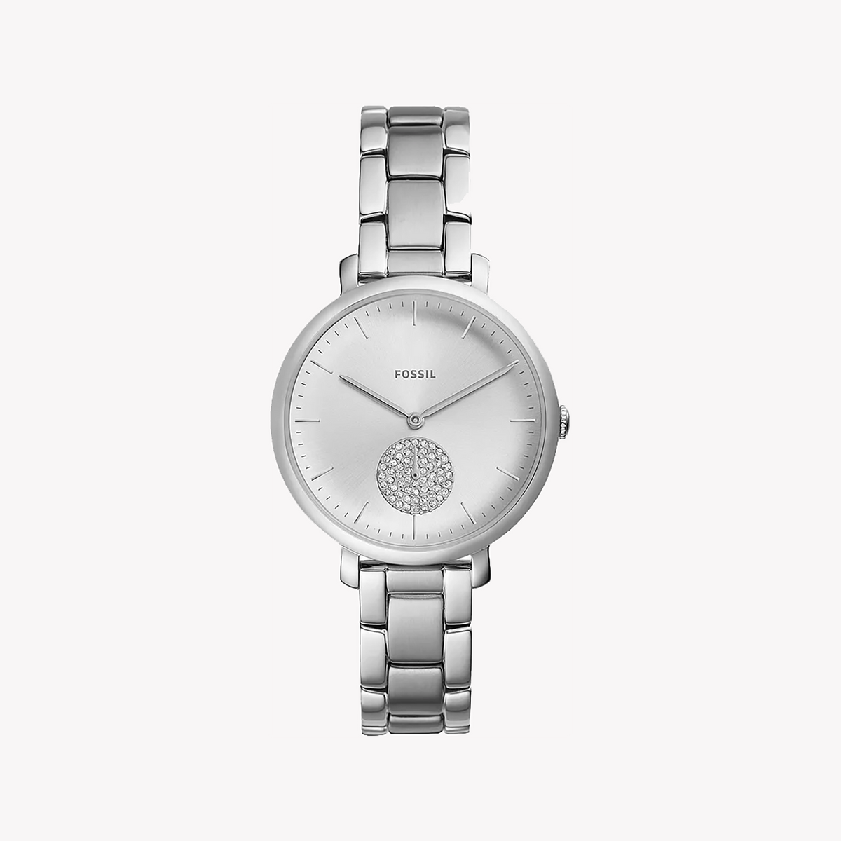 FOSSIL ES4437 TIMELESS GLAMOUR - ELEGANT SILVER WOMEN’S WATCH with Stainless Steel Bracelet