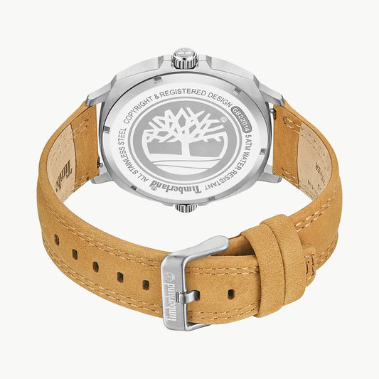 TIMBERLAND TDWGB2201404 MOUNTAINSIDE - RUGGED STYLE FOR MODERN ADVENTURERS Men's Watch with brown leather band and bold blue dial-i-Watch-2
