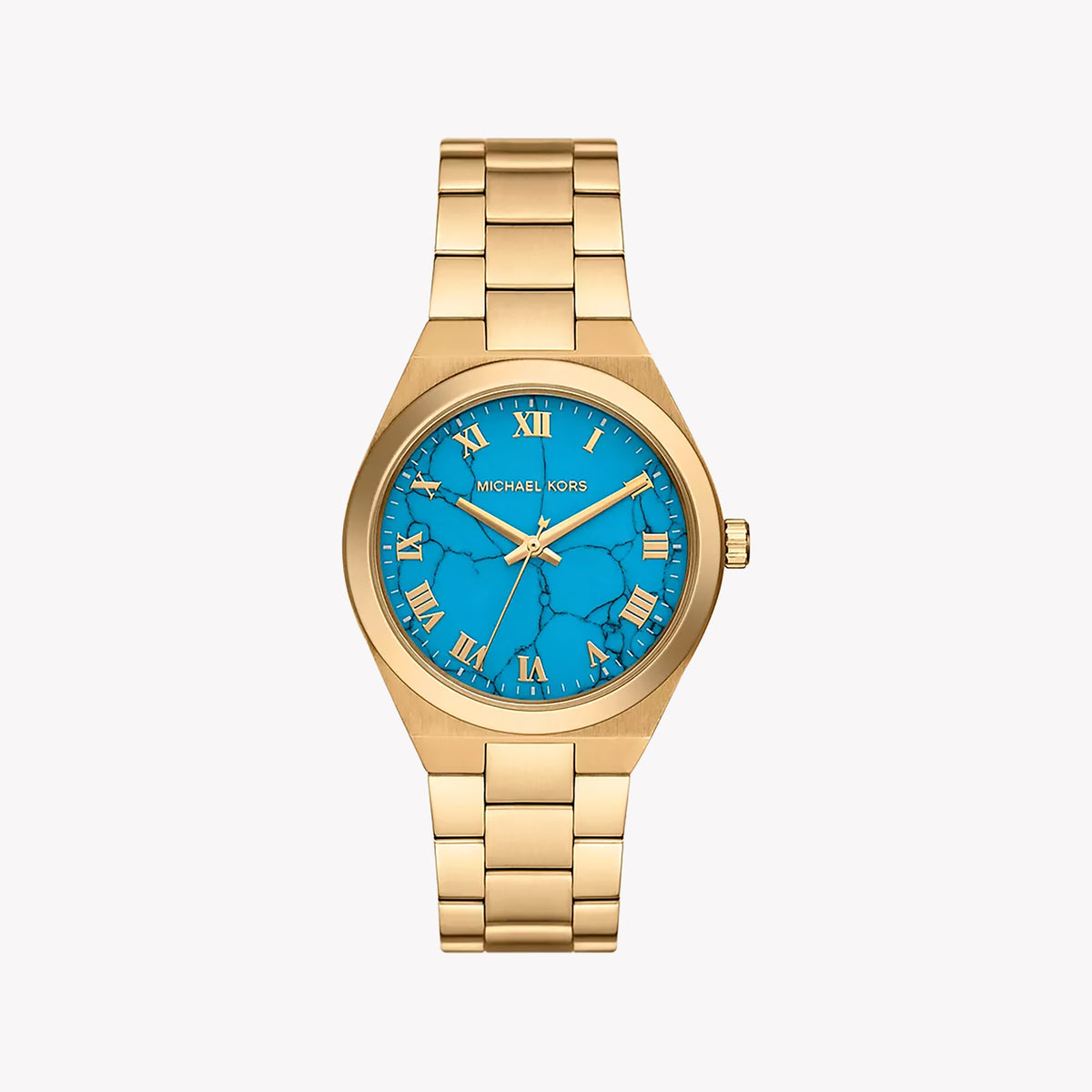 MICHAEL KORS MK7460 - BOLD SOPHISTICATION WOMEN'S TIMEPIECE WITH GOLD ACCENTS AND BLUE DIAL