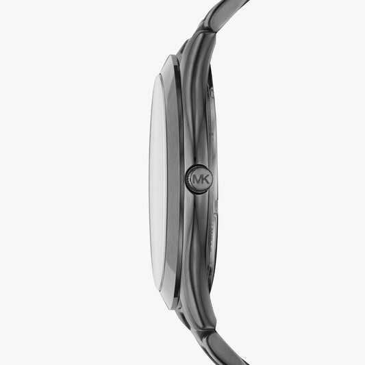 MICHAEL KORS MK1044 - BOLD SOPHISTICATION MEN'S WATCH WITH GREY STAINLESS STEEL AND BLACK DIAL-i-Watch-2