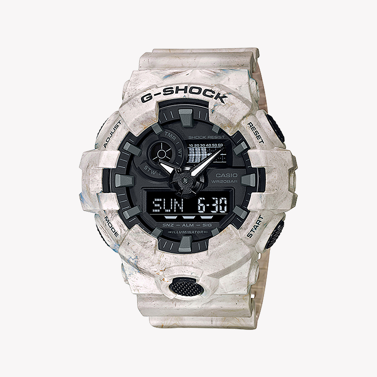 CASIO G-SHOCK GA-700WM-5ADR - ADVENTURE READY WHITE RESIN MEN'S WATCH