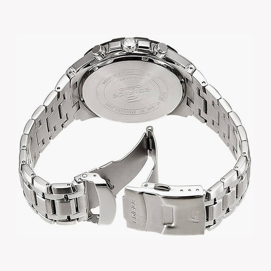 CASIO EF-539D-1AVEF - BOLD BLACK DIAL CHRONOGRAPH - STAINLESS STEEL MEN'S WATCH-i-Watch-2