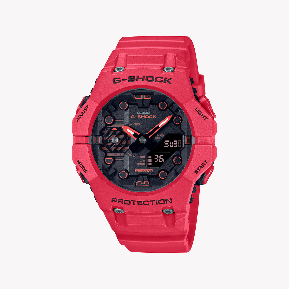CASIO G-SHOCK GA-B001-4ADR ADVENTURE READY - BOLD PINK UNISEX WATCH with durable resin band and vibrant digital display