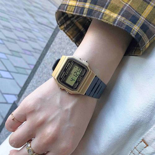 CASIO F-91WM-9A ADVENTURE TIMEKEEPER - STYLISH GOLD & BLACK DIGITAL WATCH for Men-i-Watch-2