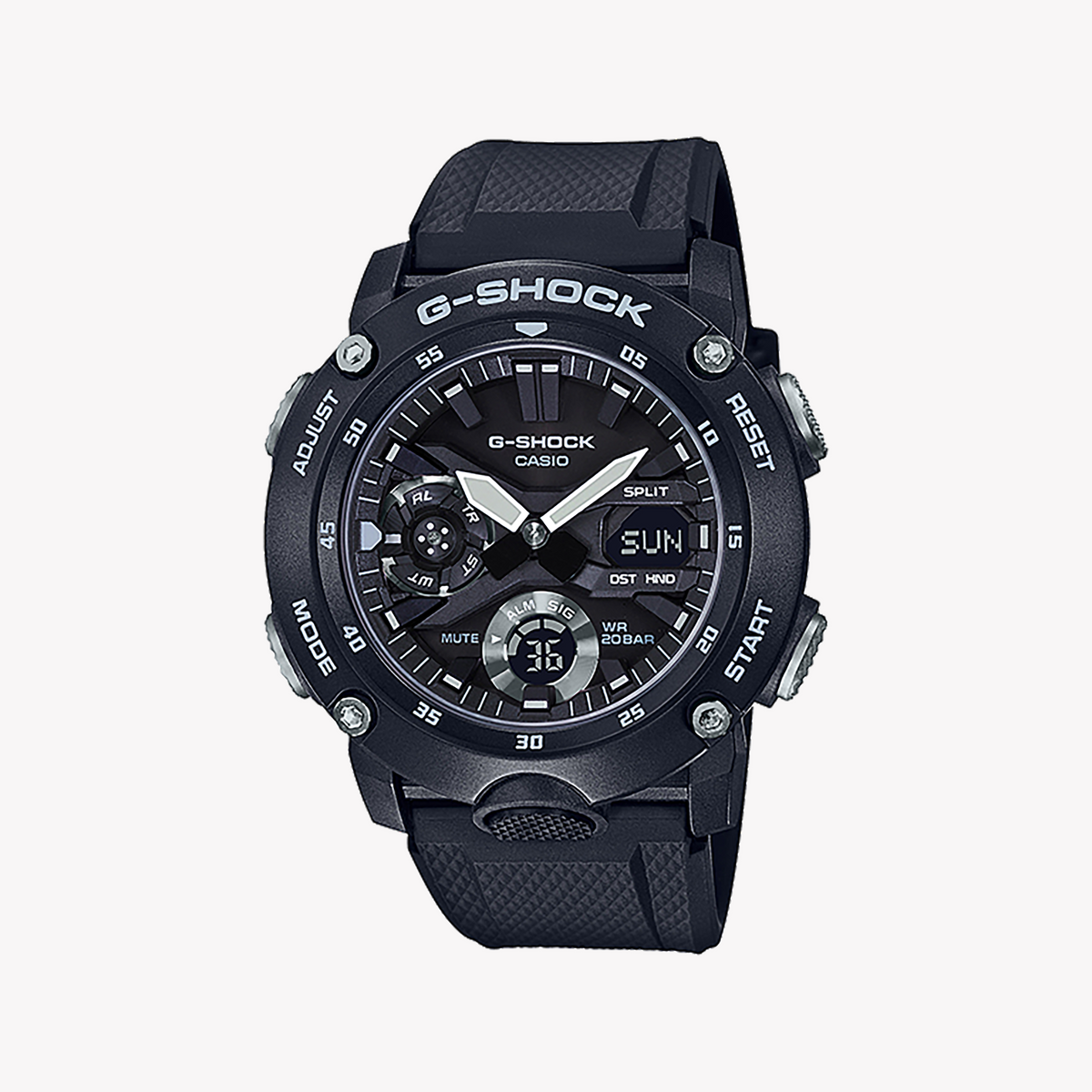 CASIO G-SHOCK GA-2000S-1ADR ULTIMATE BLACK - RUGGED ELEGANCE MEN'S WATCH