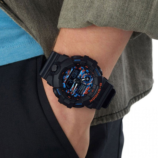 CASIO G-SHOCK GA-700CT-1ADR - RUGGED URBAN ELEGANCE MEN'S WATCH with Black Resin Band & Digital Dial-i-Watch-2