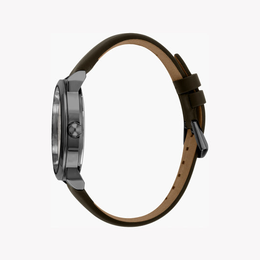 JUST CAVALLI JC1G079L0035 ELEGANT GRAY DIAL MEN'S WATCH - TIMELESS SOPHISTICATION WITH BROWN LEATHER BAND-i-Watch-2