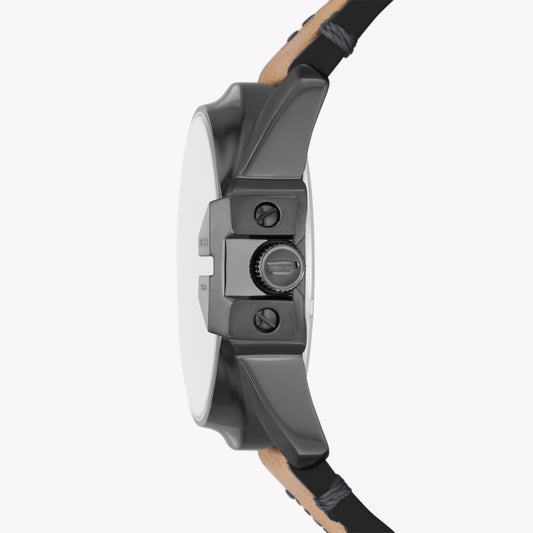 DIESEL DZ1964 BOLD EXPRESSION - MEN'S WATCH WITH BLACK STAINLESS STEEL CASE & BROWN LEATHER BAND-i-Watch-2