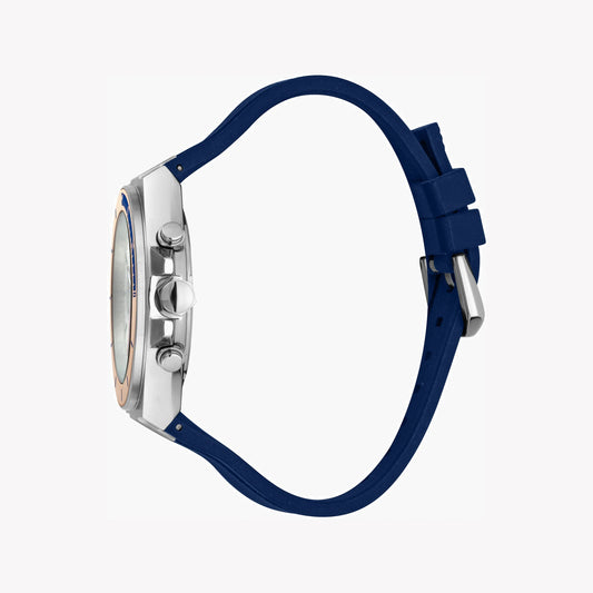 JUST CAVALLI JC1G139P0035 MEN'S SOPHISTICATION - ELEGANT SILVER DIAL & BLUE SILICONE BAND-i-Watch-2