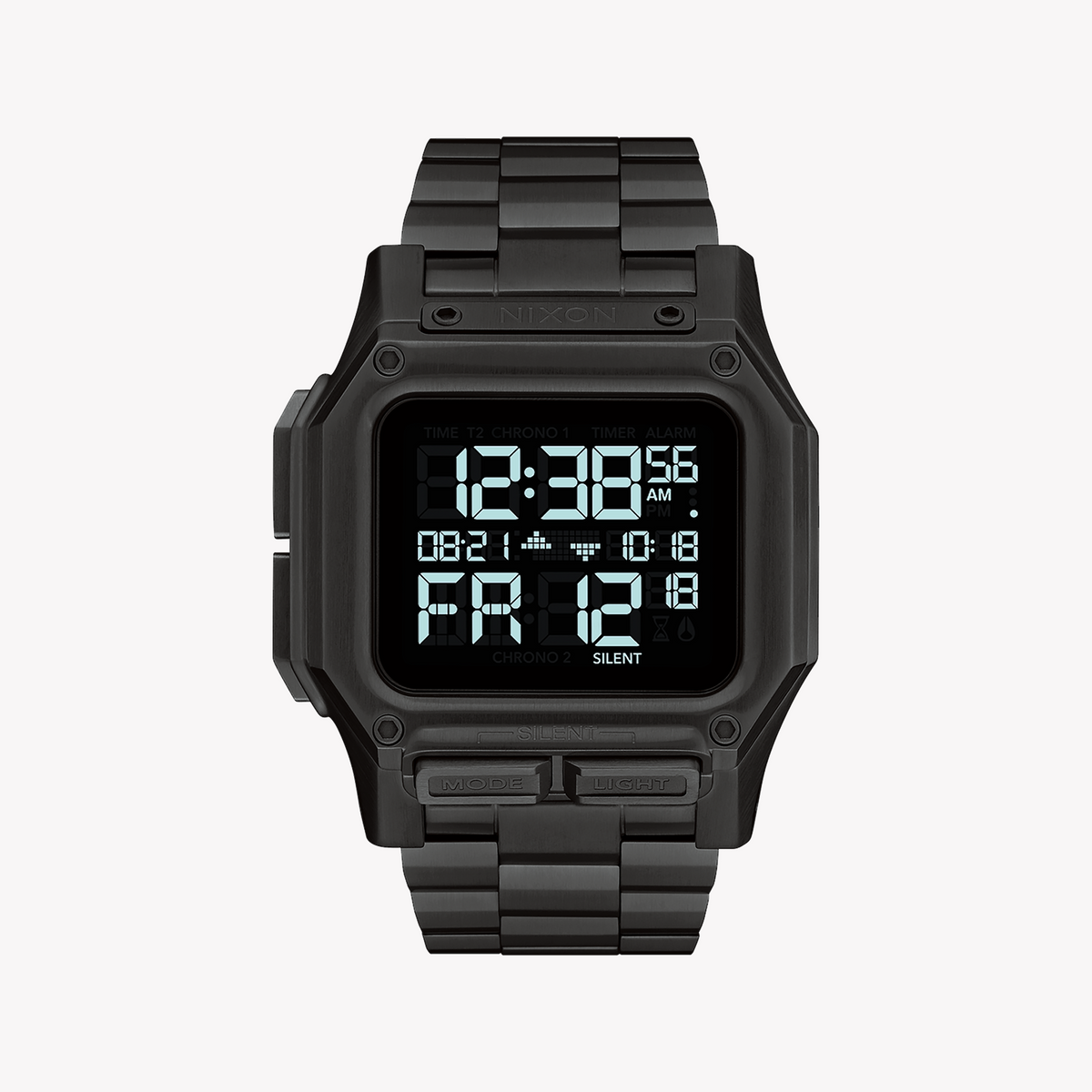 NIXON A1268-001 UNSTOPPABLE PERFORMANCE - BOLD DIGITAL MEN'S WATCH WITH STAINLESS STEEL DESIGN