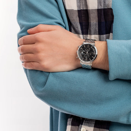 CITIZEN AN3610-71E - ELEGANT CHRONOGRAPH TIMEPIECE for Men with Silver Stainless Steel & Multifunctional Display-i-Watch-2