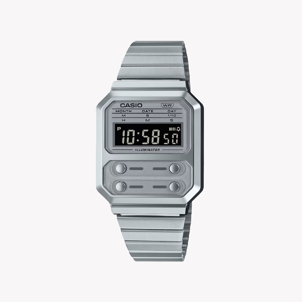CASIO A-100WE-7BDF ELEGANCE REDEFINED - SPLASH PROOF MEN'S WATCH WITH MULTIFUNCTIONALITY