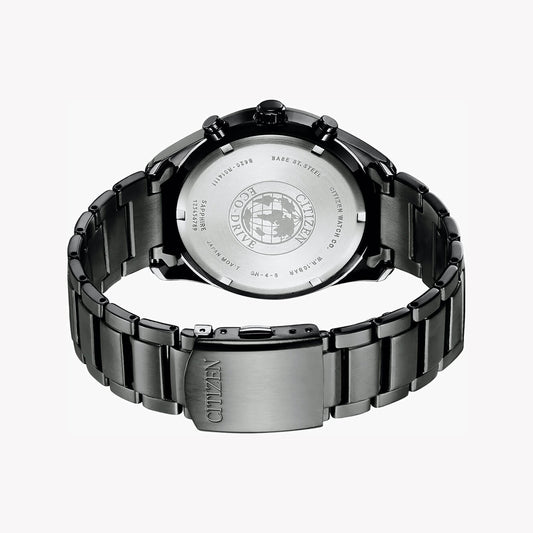 CITIZEN CA4459-85L BOLD PRECISION - STYLISH CHRONOGRAPH WITH BLUE DIAL & BLACK STAINLESS STEEL-i-Watch-2