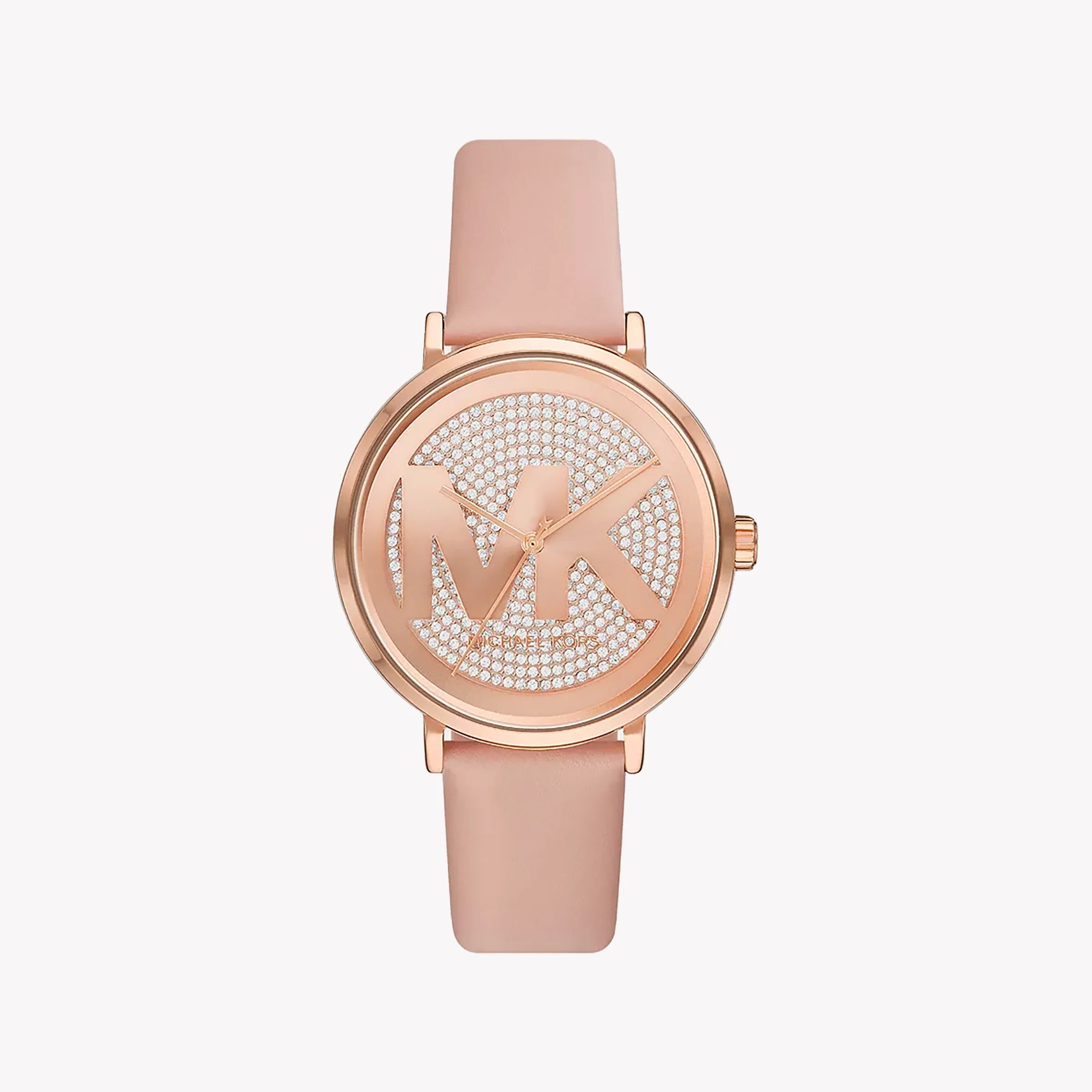 Michael Kors Women's Rose Gold Watch, Pink Leather Mk2957 – i-Watch