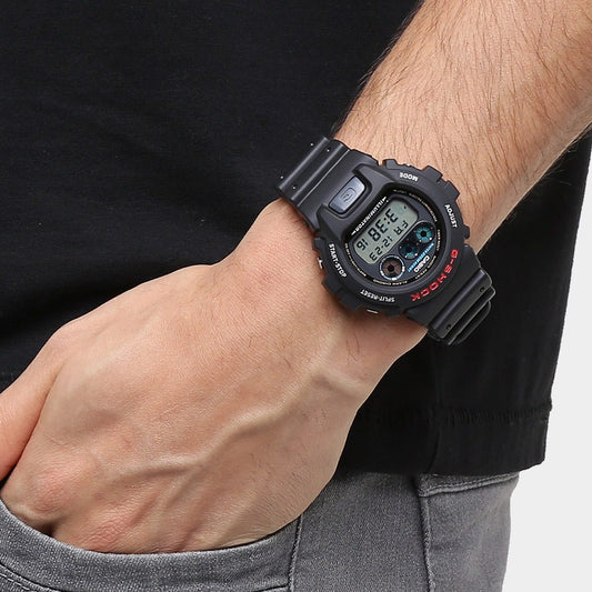 CASIO G-SHOCK DW-6900-1VDR - BOLD ADVENTURER SERIES Men's Watch with black resin band and striking digital dial-i-Watch-2