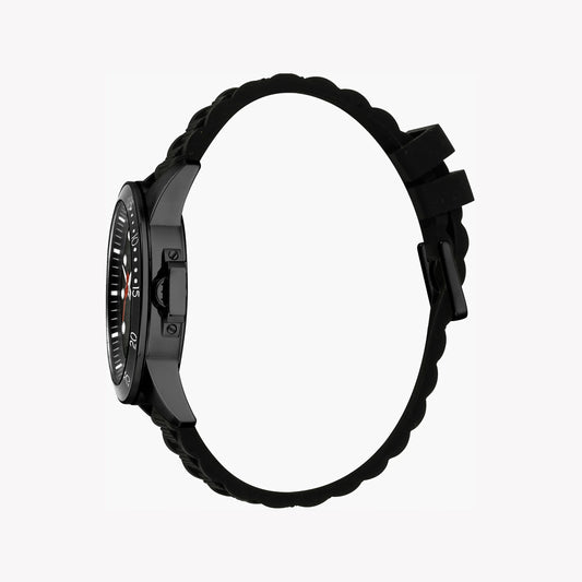 ESPRIT ELEGANT BLACK STAINLESS STEEL MEN'S WATCH - TIMELESS STYLE WITH RUBBER BAND-i-Watch-2