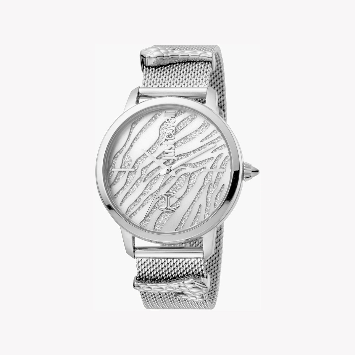 JUST CAVALLI Women's Watch with Silver Stainless Steel Case and Silver Stainless Steel Band