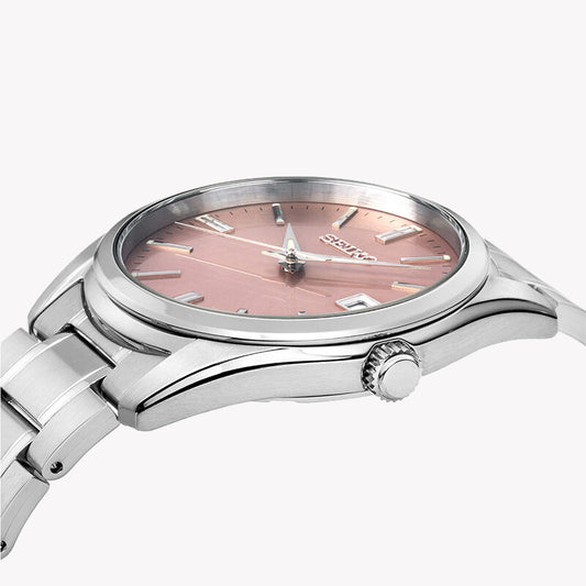 SEIKO SUR523P1 Women's Quartz Watch - Silver & Pink Dial-i-Watch-2