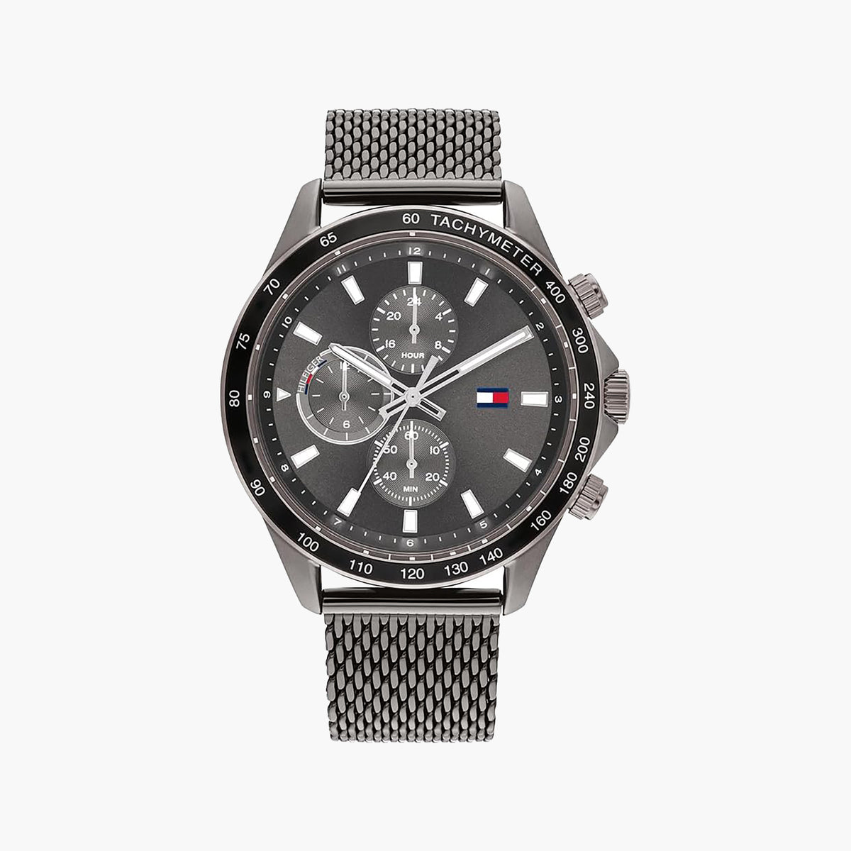 TOMMY HILFIGER 1792019 - BOLD GREY STAINLESS STEEL MEN'S WATCH - MODERN ELEGANCE & FUNCTIONALITY