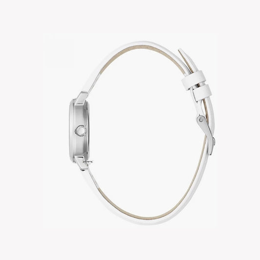 GUESS GW0246L1 - CHIC ELEGANCE: Women's Silver & White Leather Watch for the Modern Style Icon-i-Watch-2