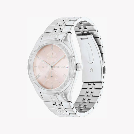 TOMMY HILFIGER 1685262 ELEGANT DUALITY - STYLISH WOMEN'S WATCH with Pink Dial & Silver Stainless Steel Band-i-Watch-2