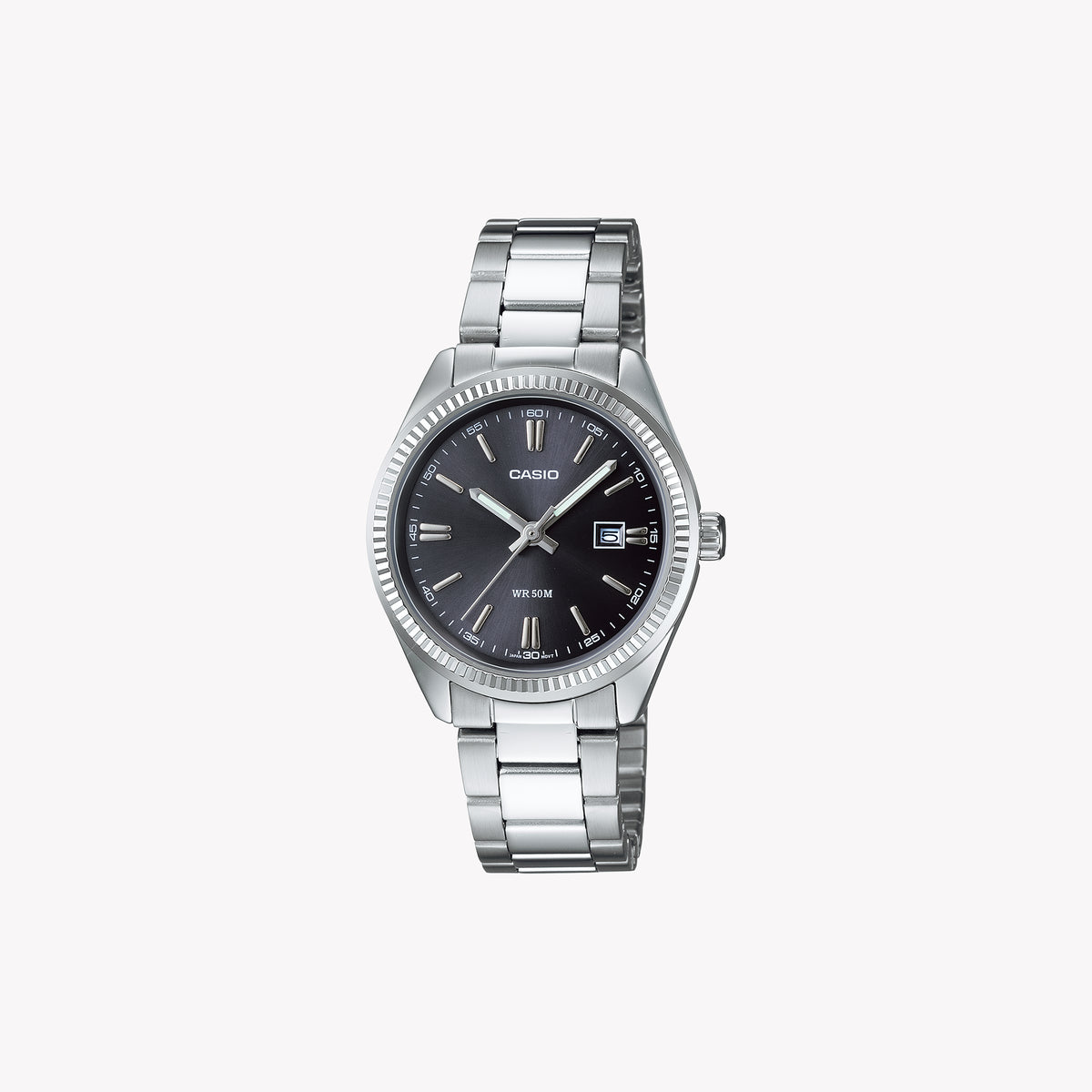 LTP-1302PD-1A1VEG ELEGANT TIMEPIECE - CLASSIC CHIC WOMEN’S WATCH WITH SILVER FINISH & BLACK DIAL
