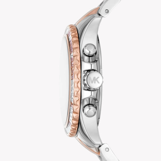 MICHAEL KORS MK7214 ELEGANT TIMEPIECE - MODERN SILVER & ROSE GOLD WOMEN'S WATCH-i-Watch-2