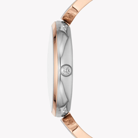 ARMANI EXCHANGE AX5383 - ELEGANT SILVER-ROSE GOLD WOMEN'S TIMEPIECE WITH MINIMALIST CHARM-i-Watch-2