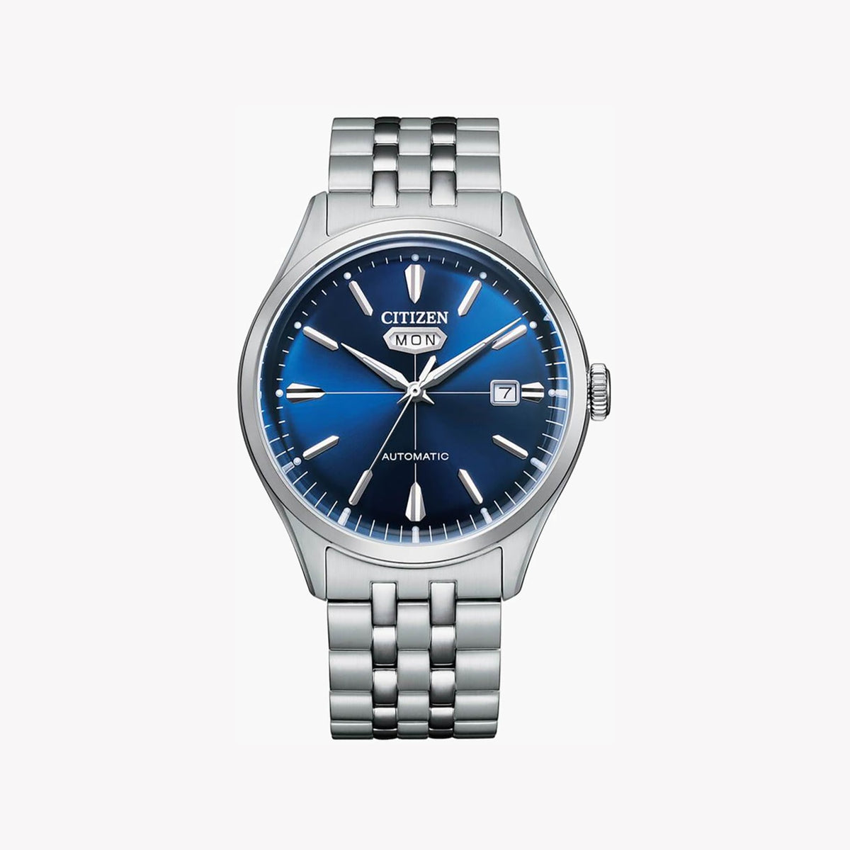 CITIZEN NH8390-71L - ELEGANT AUTOMATIC TIMEPIECE WITH BLUE DIAL & STAINLESS STEEL BAND