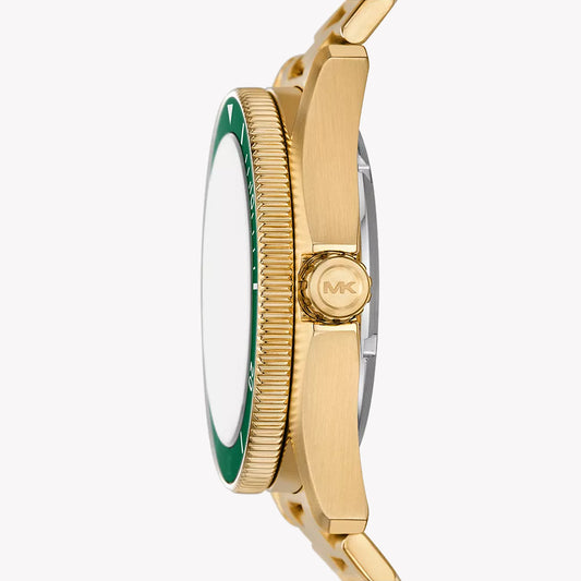 MICHAEL KORS MK9162 - BOLD SOPHISTICATION WITH VIBRANT GREEN DIAL & GOLD STAINLESS STEEL BAND-i-Watch-2
