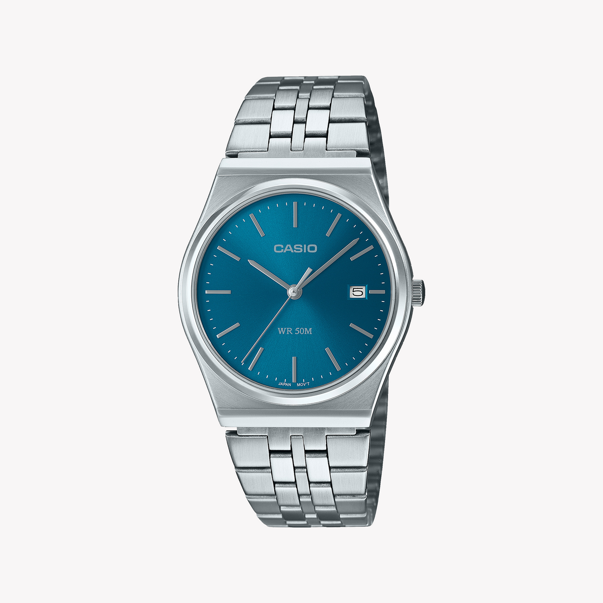 CASIO MTP-B145D-2A2VDF - STRIKING ELEGANCE WITH SPORTY SOPHISTICATION UNISEX WATCH in Blue & Stainless Steel