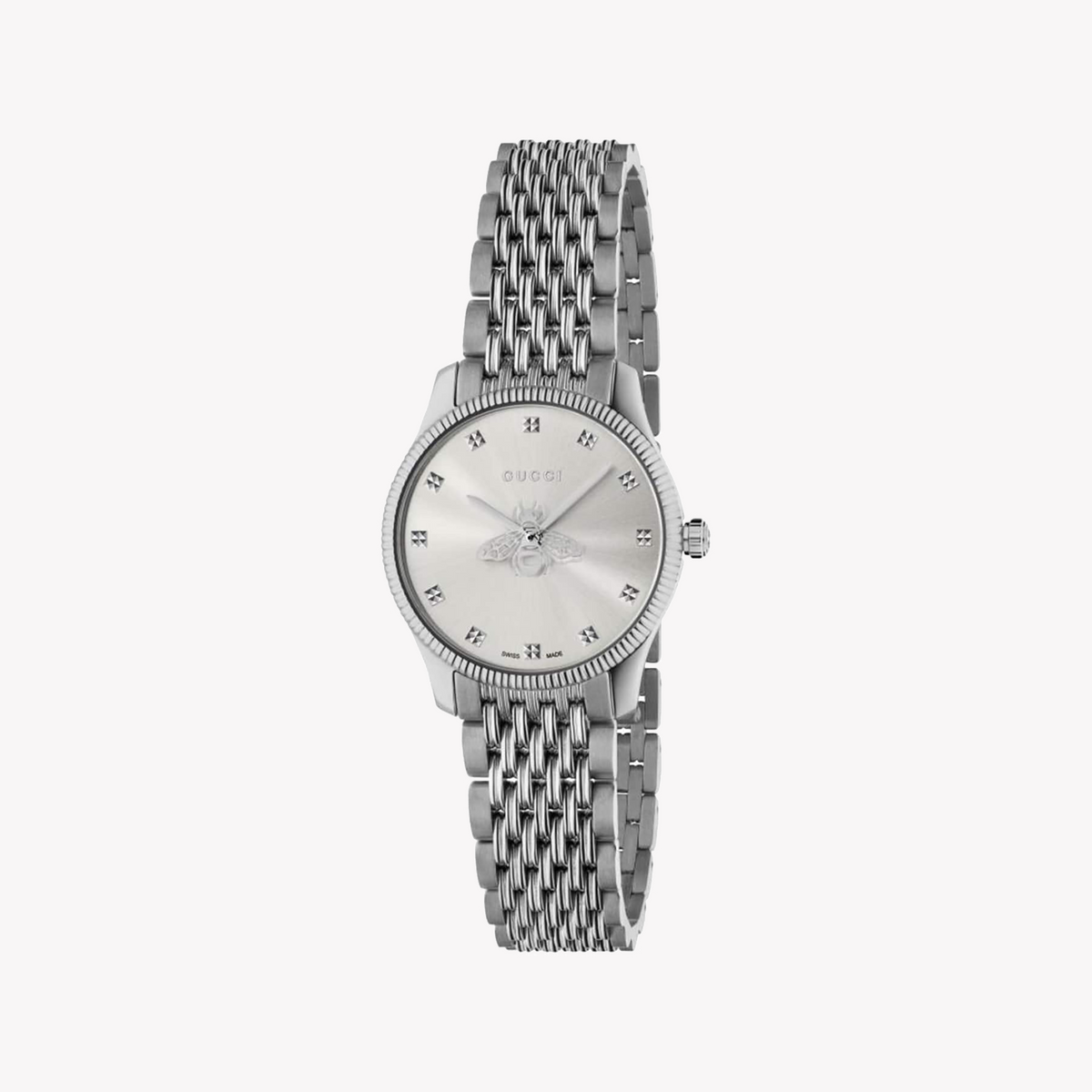 GUCCI YA1265019 SILVER ELEGANCE - LUXURY STAINLESS STEEL WOMEN'S WATCH