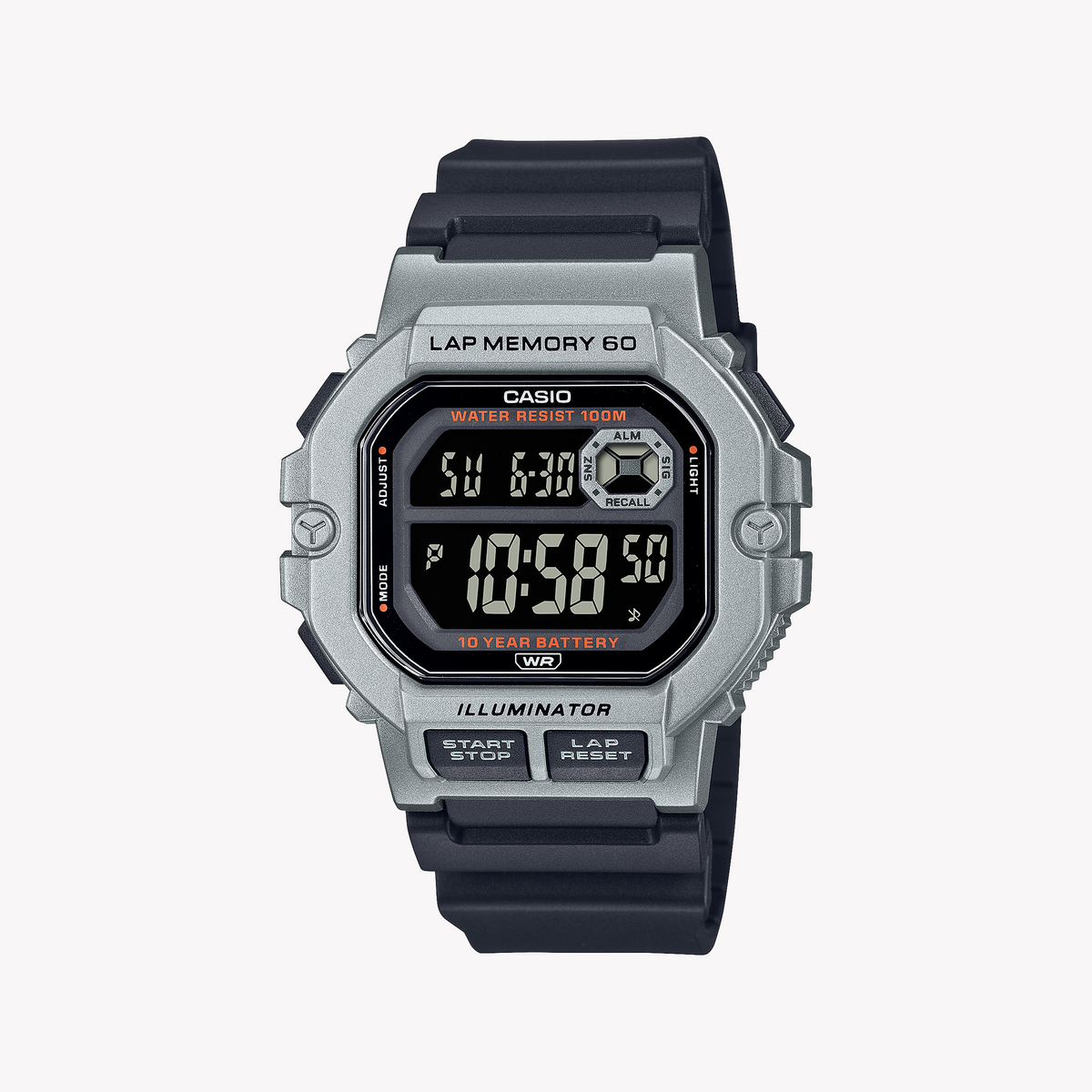 CASIO WS-1400H-1BVCF - ADVENTURE READY MEN'S WATCH WITH STYLISH SILVER & BLACK DESIGN