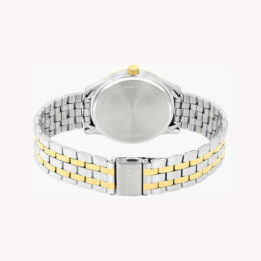 CITIZEN BI1054-55A - BOLD ELEGANCE: The Ultimate Men's Quartz Watch in Gold & Silver-i-Watch-2