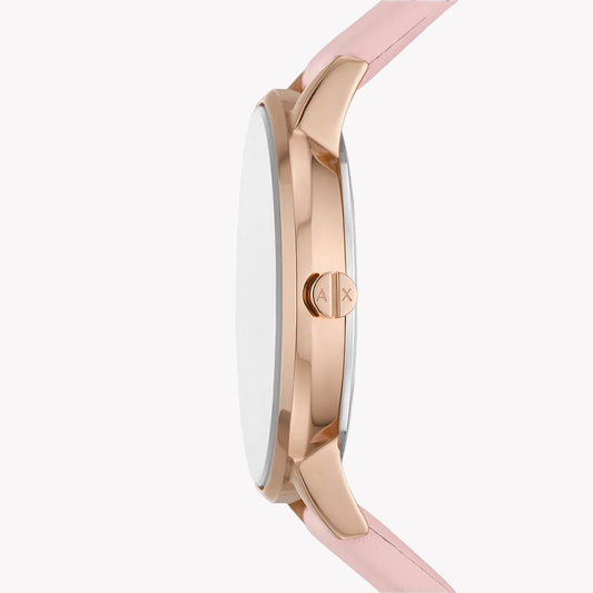 ARMANI EXCHANGE AX7150SET - ROSE GOLD ELEGANCE WOMEN’S WATCH WITH PINK LEATHER BAND & STRIKING DIAL-i-Watch-2