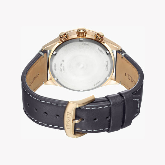 CITIZEN CA0773-15E DYNAMIC ELEGANCE - MEN'S GOLD STAINLESS STEEL TIMEPIECE WITH GREY LEATHER BAND-i-Watch-2