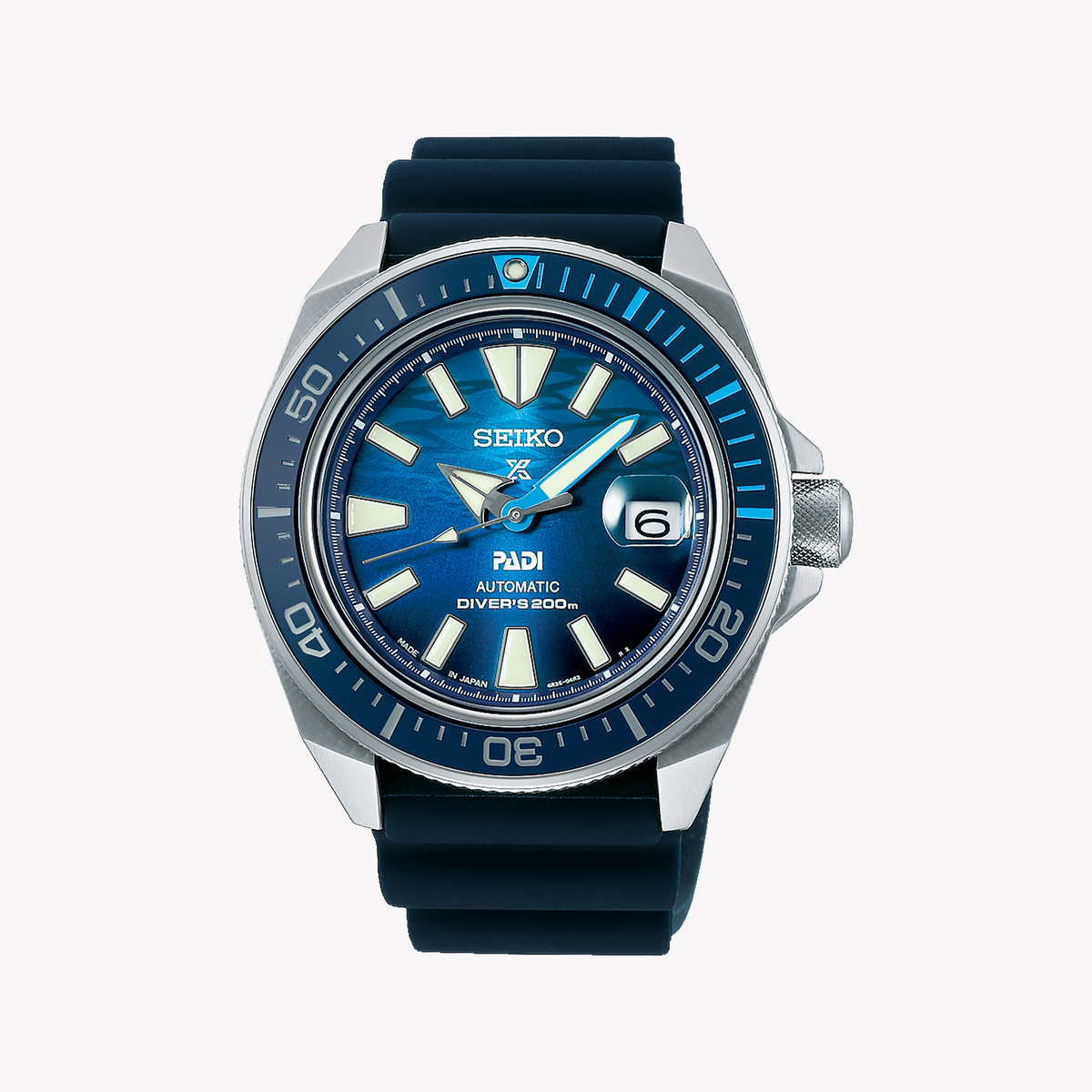 SEIKO SRPJ93K1 Automatic Watch for Men - Blue Silicone Band-i-Watch