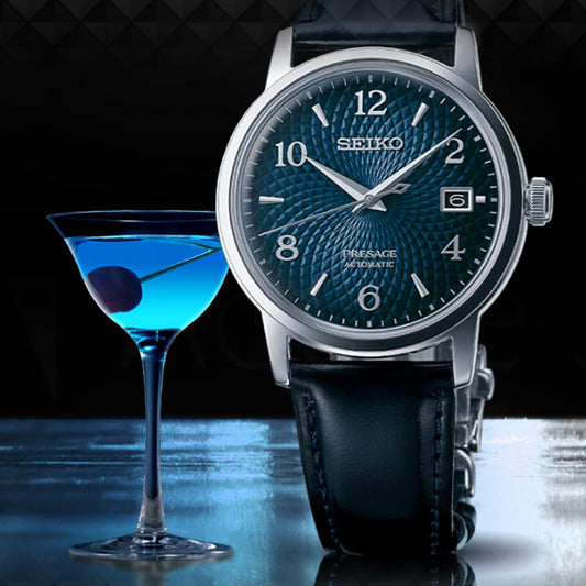 Seiko SRPE43J1 Men's Automatic Watch, 38.5mm Blue Dial-i-Watch-2