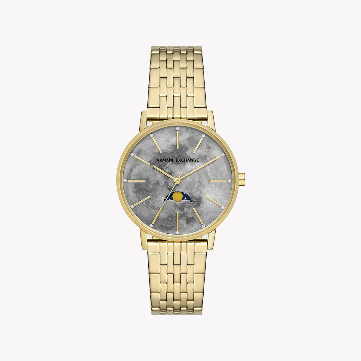 ARMAANI EXCHANGE AX5586 - ELEGANT GOLD TIMEPIECE WITH GREY DIAL FOR MODERN WOMEN