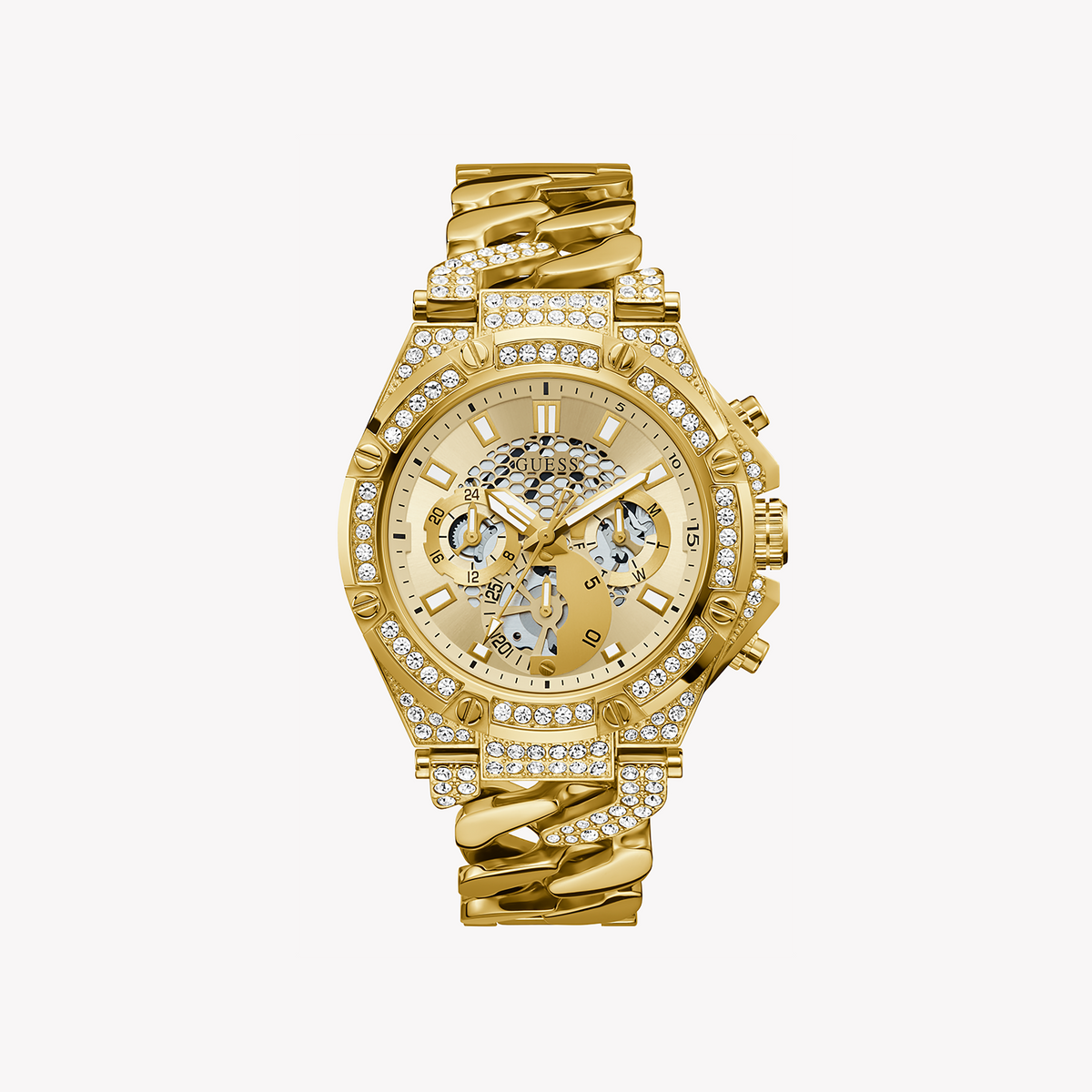 GUESS GW0517G2 RADIANT CHARM - ELEGANT GOLD STAINLESS STEEL WOMEN'S WATCH with Champagne Dial