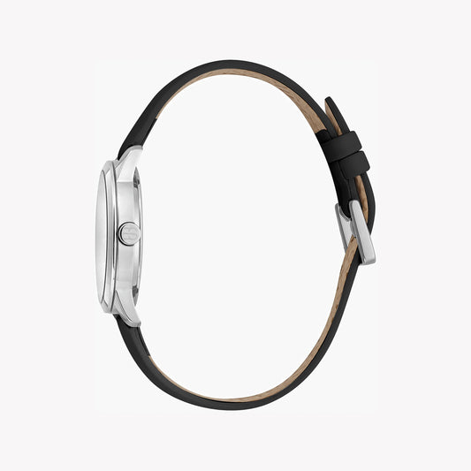 ESPRIT Women's Watch with Silver Stainless Steel Case and Black Leather Band-i-Watch-2