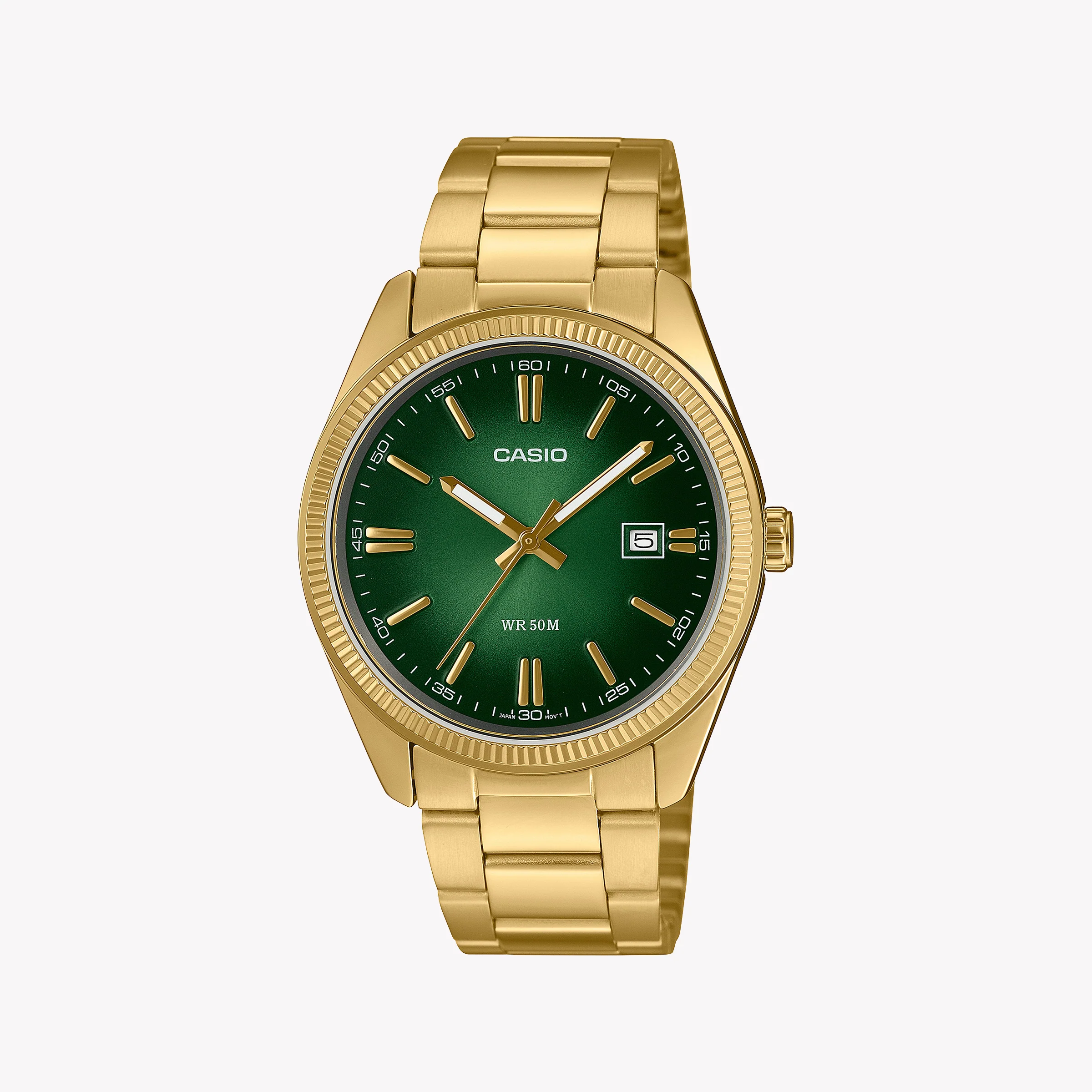 Casio Men's Gold Watch, Green Dial Mtp-1302pgc-3avef – i-Watch