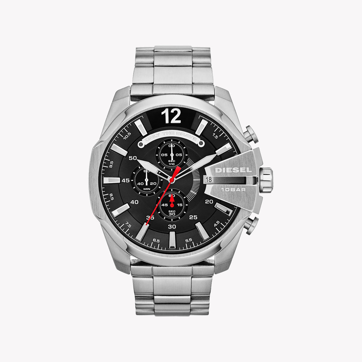 DIESEL DZ4308 BOLD STRENGTH - STRIKING SILVER MEN'S TIMEPIECE WITH QUARTZ ACCURACY