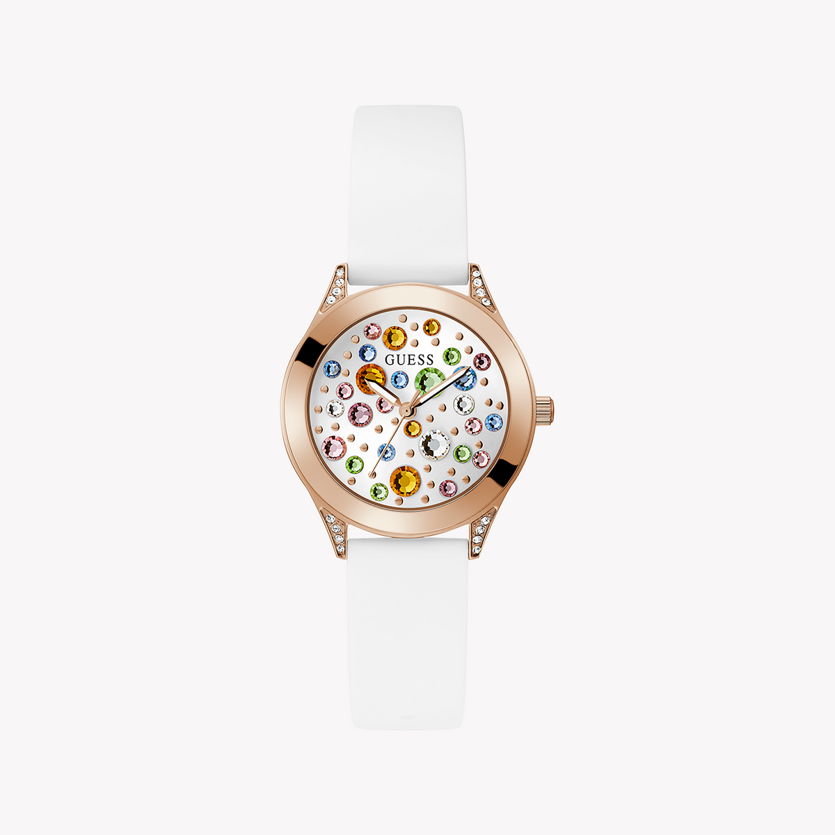 GUESS GW0678L4 - RADIANT ROSE GOLD & WHITE TIMEPIECE - ELEGANCE IN EVERY MOMENT