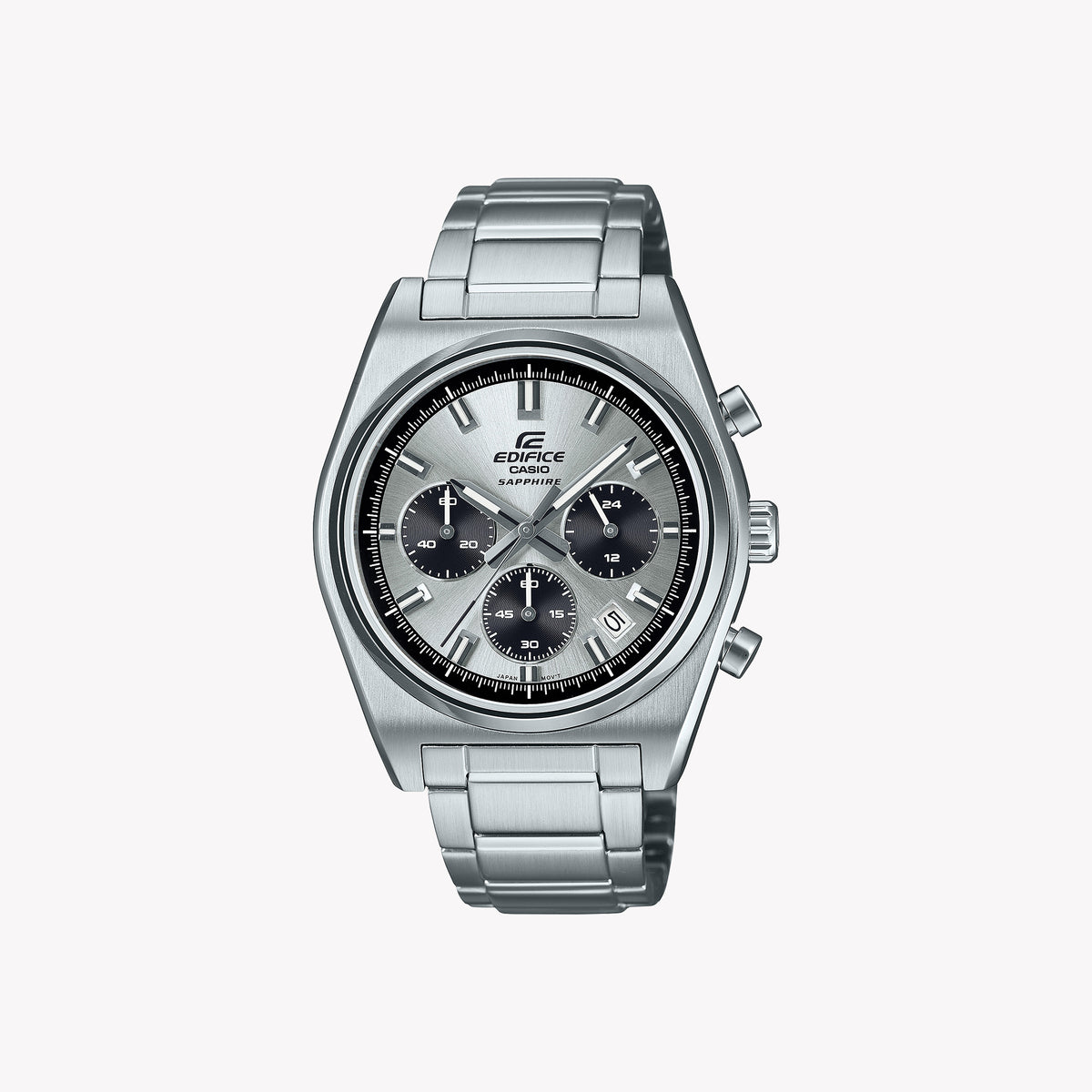 EDIFICE EFB-730D-7AVUEF - DYNAMIC ELEGANCE MEN'S WATCH WITH SILVER STAINLESS STEEL BAND AND DIAL