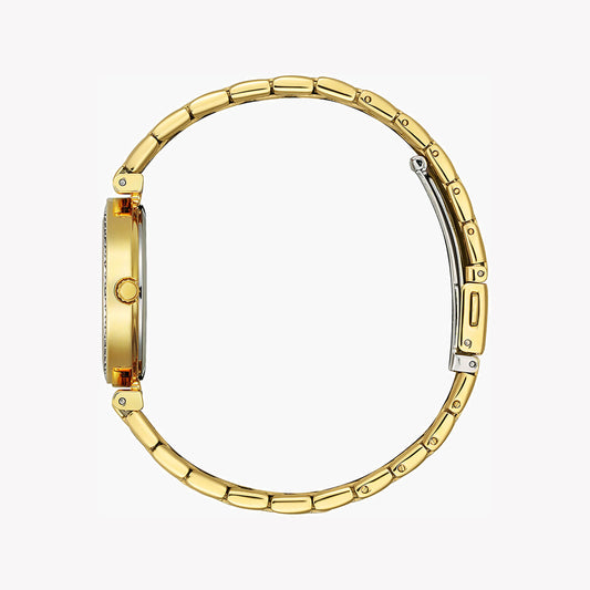 CITIZEN ER0219-51D GOLD RADIANCE - ELEGANT WOMEN'S WATCH with Stainless Steel Band and White Dial-i-Watch-2
