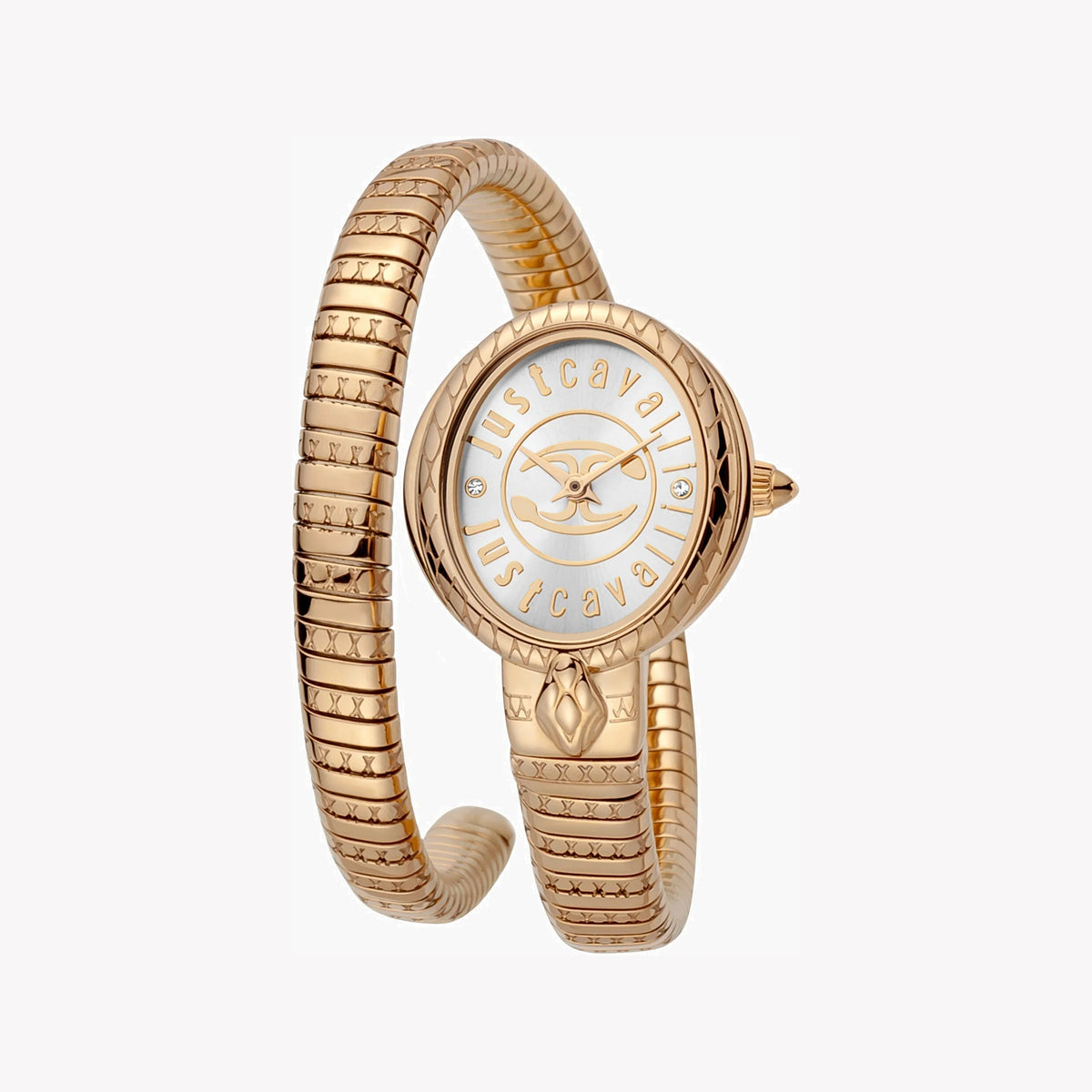 JUST CAVALLI Women's Watch with Rose Gold Stainless Steel Case and Rose Gold Stainless Steel Band