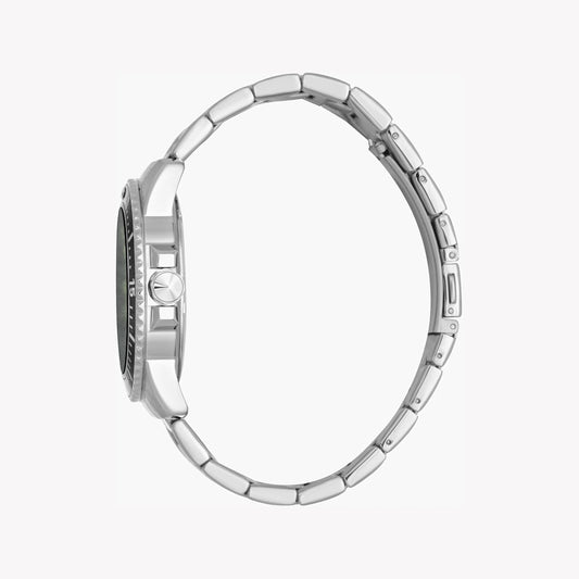 JUST CAVALLI ELEGANT STEEL - TIMELESS MEN'S WATCH WITH BLACK DIAL & SILVER BAND-i-Watch-2