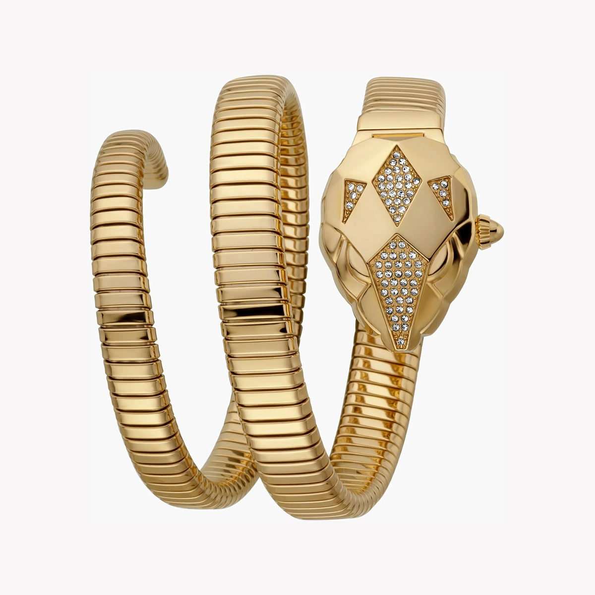 JUST CAVALLI Women's Watch with Gold Stainless Steel Case and Gold Stainless Steel Band