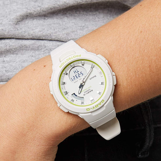BSA-B100SC-7ADR BABY-G - CHIC ADVENTURE WOMEN'S WATCH with White Resin Band & Sleek Digital Dial-i-Watch-2